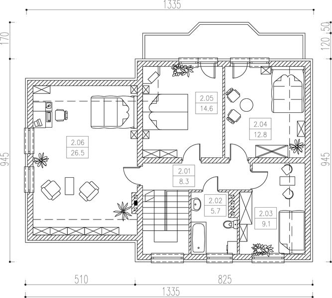 Poddasze projektu Lea