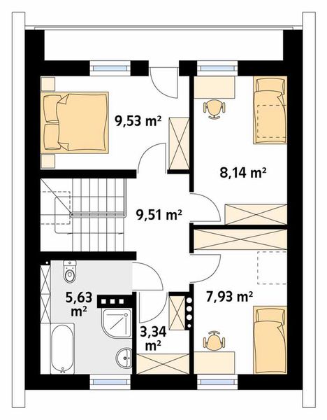 Poddasze projektu Oliwka