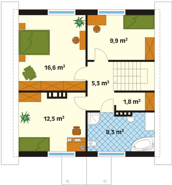 Poddasze projektu Kalina
