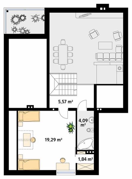 Poddasze projektu Lara 3