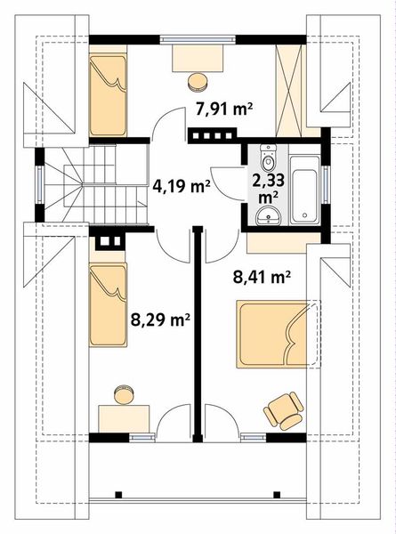 Poddasze projektu Takt dr-S
