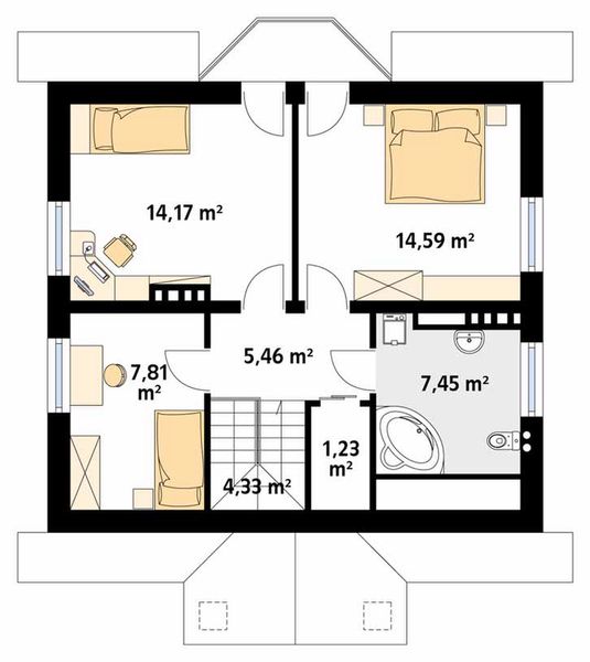 Poddasze projektu Pliszka 4
