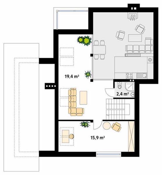 Poddasze projektu Lara 5