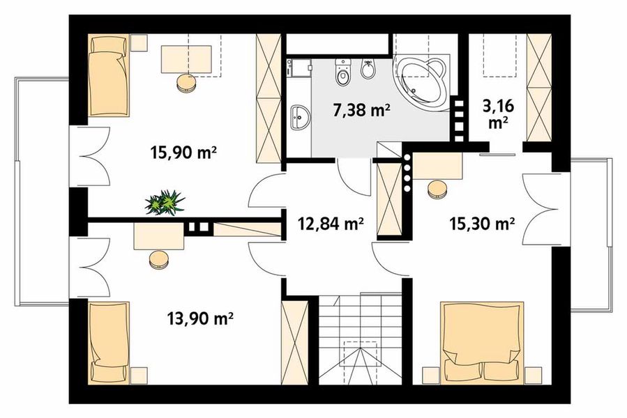 Poddasze projektu Jabłoń