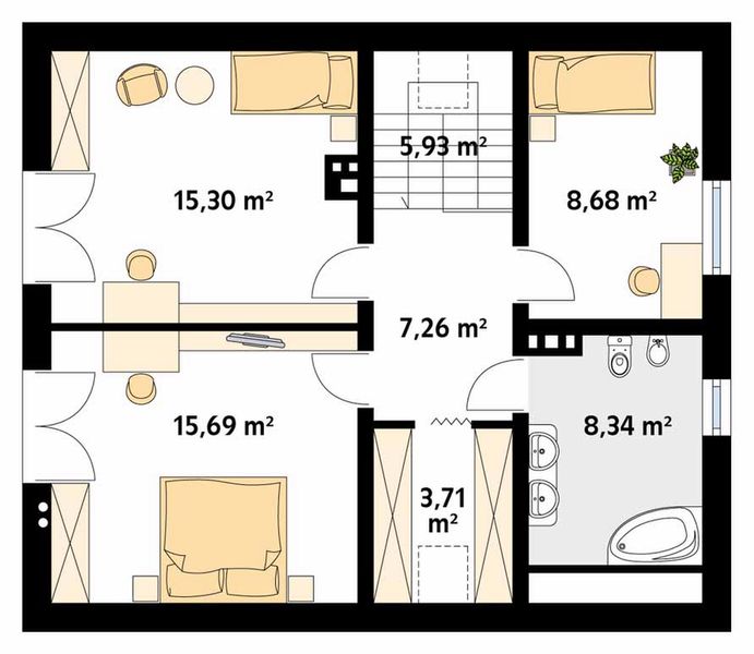 Poddasze projektu Indygo