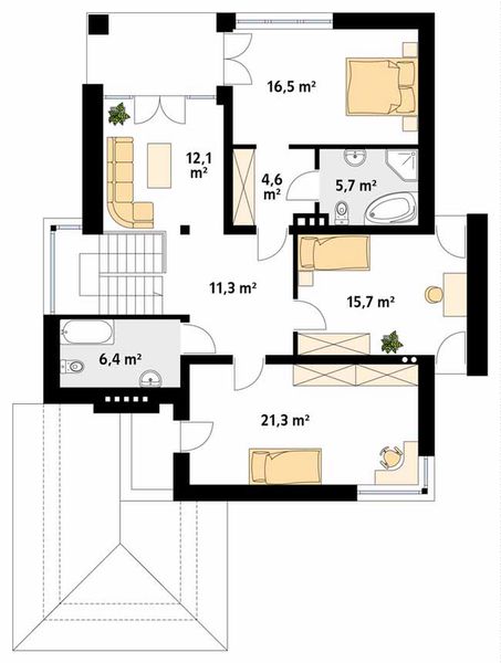 Piętro 1 projektu Alabaster