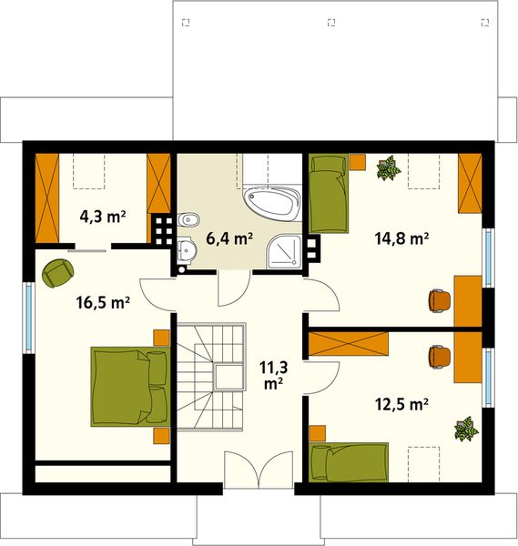 Poddasze projektu Arnika 2 dr-S