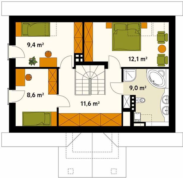 Poddasze projektu Sójka 2
