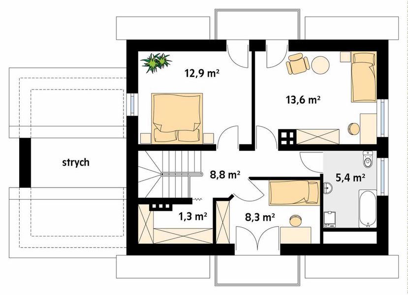 Poddasze projektu Azalia 4
