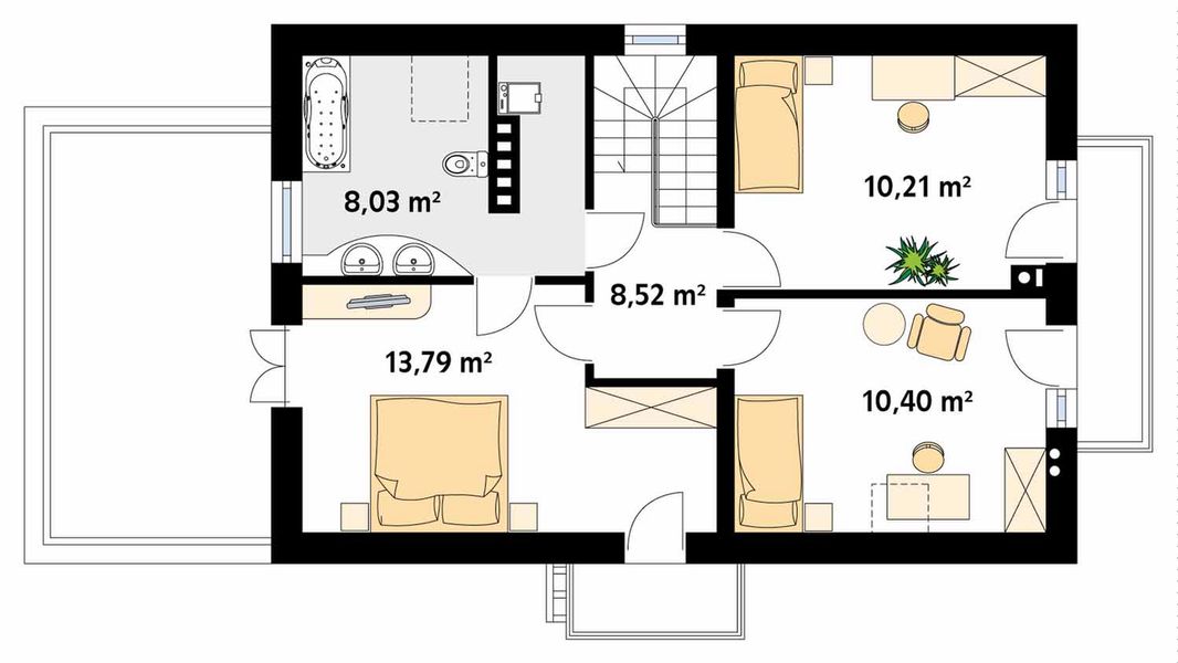 Poddasze projektu Bielik 2
