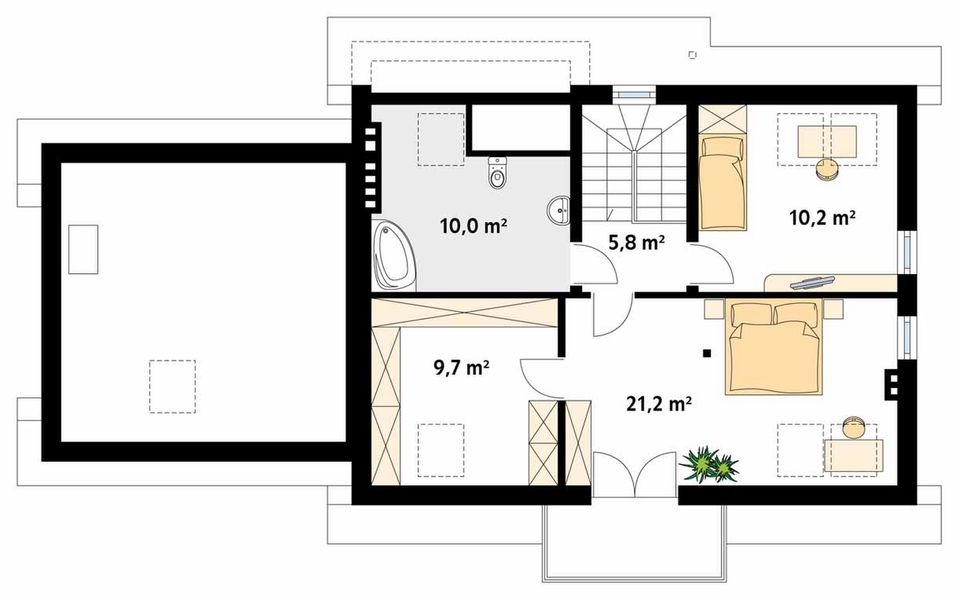 Poddasze projektu Dudek 3