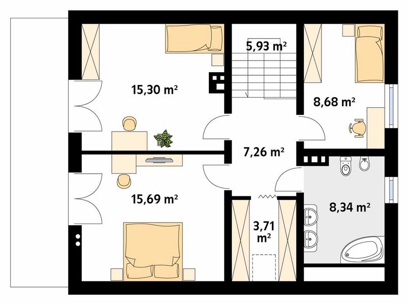 Poddasze projektu Indygo 2