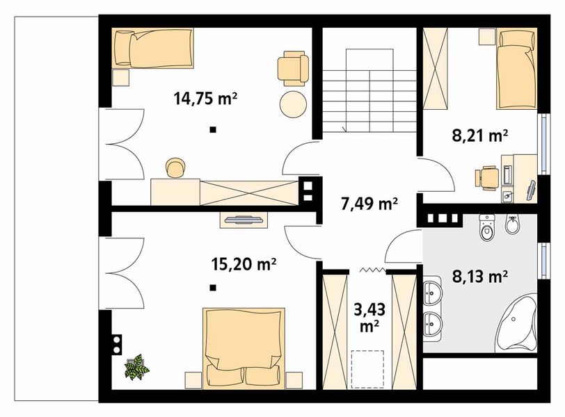 Poddasze projektu Indygo 2 dr-S