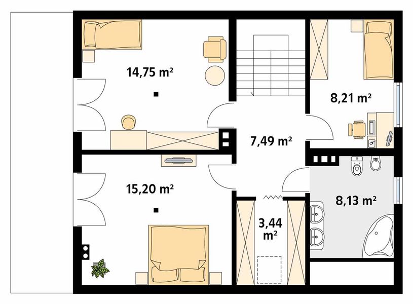 Poddasze projektu Indygo 2 dr-T