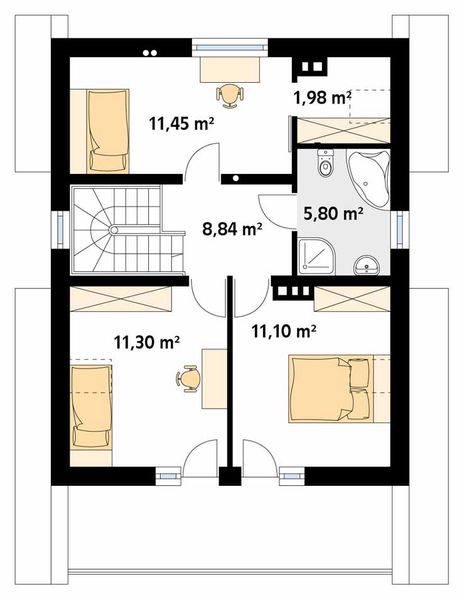Poddasze projektu Zięba