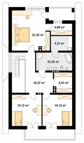 Poddasze projektu Jodła 2