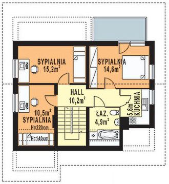 Poddasze projektu WB-030
