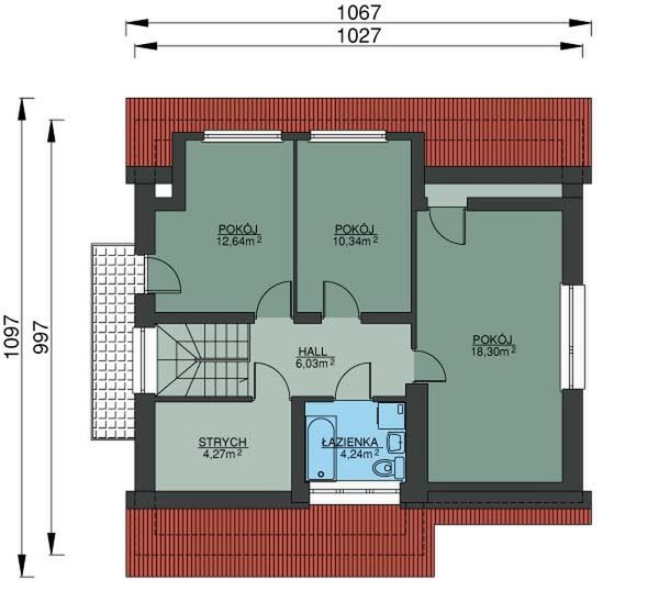 Poddasze projektu W-0225