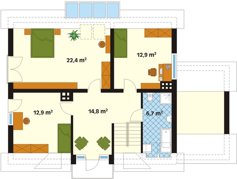 Poddasze projektu Hiacynt