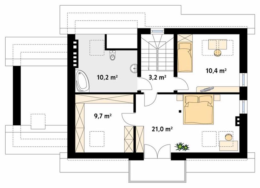 Poddasze projektu Dudek 4