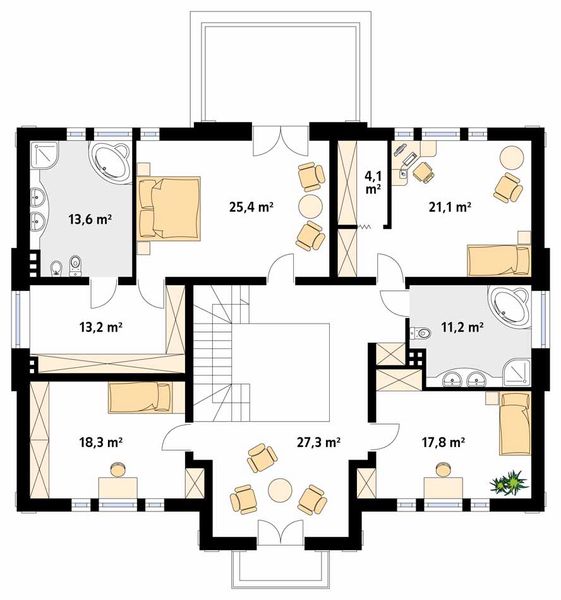 Piętro 1 projektu Amadeusz