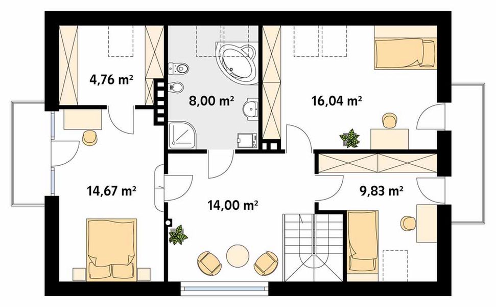Poddasze projektu Calineczka 2