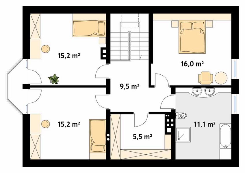 Poddasze projektu Goździk
