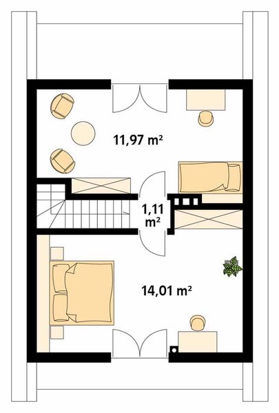 Poddasze projektu Mikrus 2 dr-T