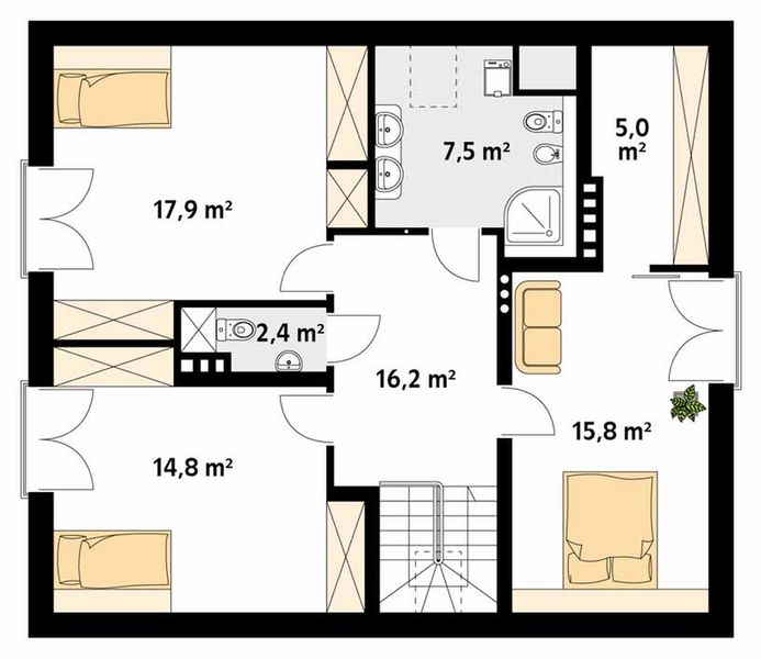 Poddasze projektu Jabłoń 2