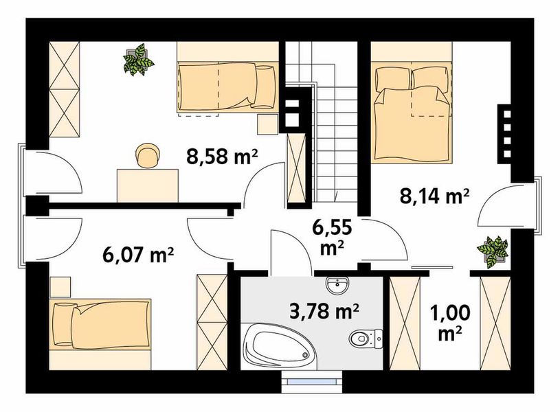 Poddasze projektu Poziomka 2