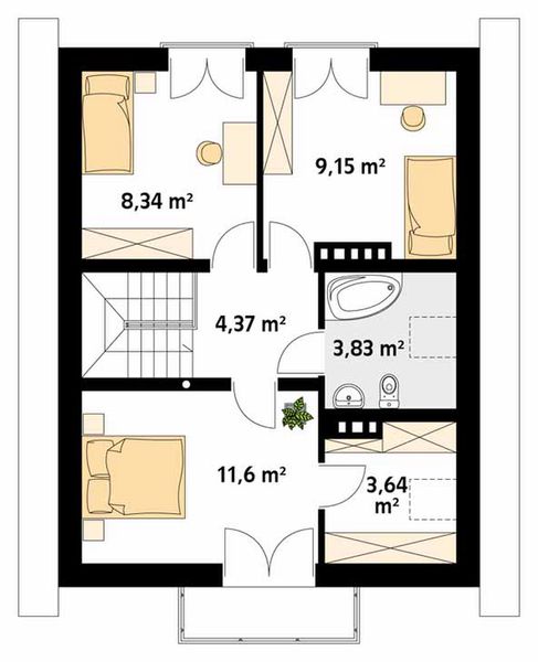 Poddasze projektu Lilia 2