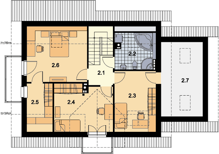 Poddasze projektu Amant II