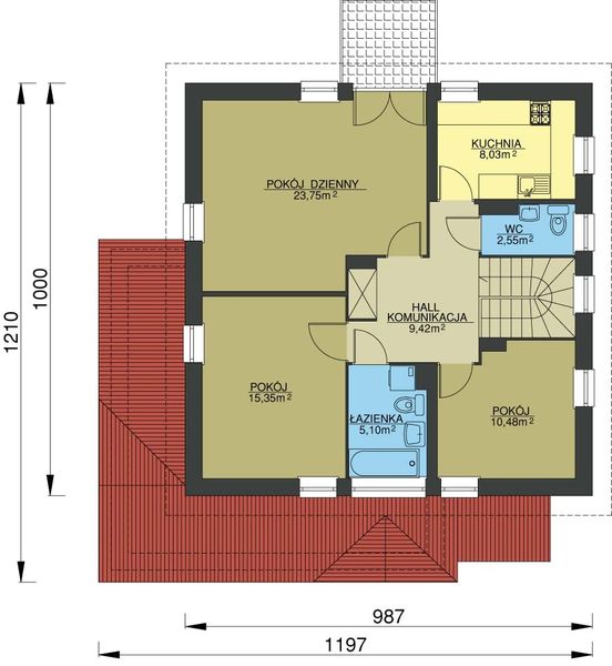 Piętro 1 projektu W-0724