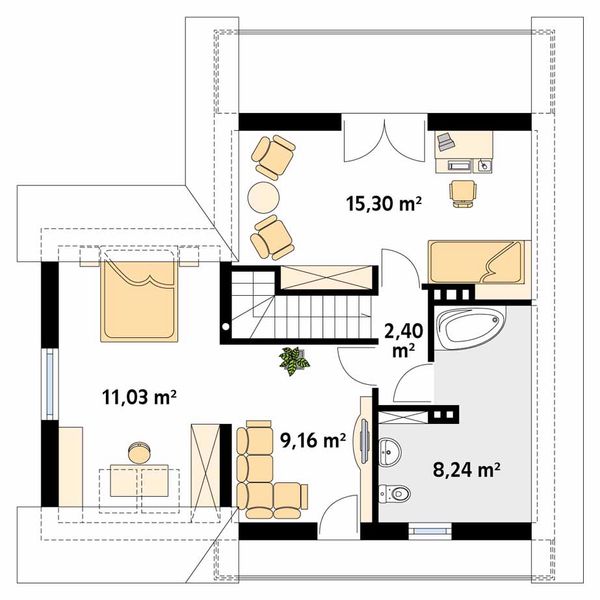 Poddasze projektu Mikrus 3