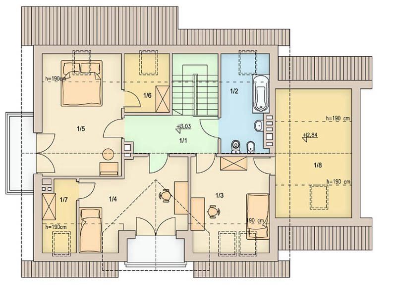 Poddasze projektu Tofi