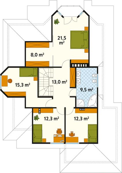 Poddasze projektu Sasanka dr-ST