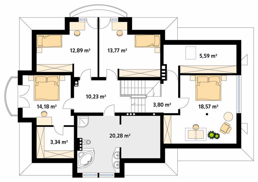 Poddasze projektu Bachus 10