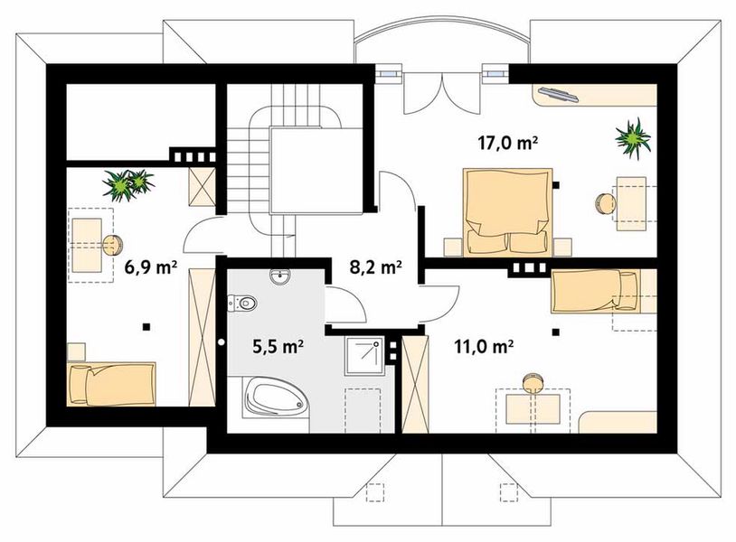 Poddasze projektu Szafran