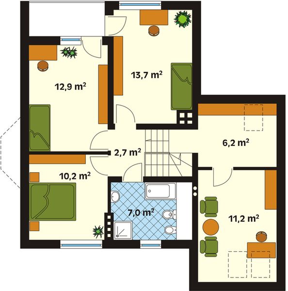 Poddasze projektu Śnieżynka