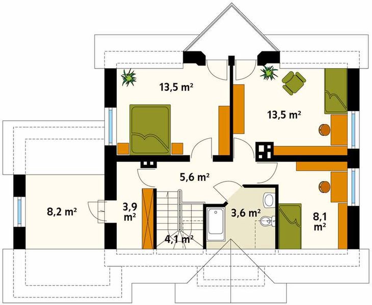 Poddasze projektu Maciejka 2