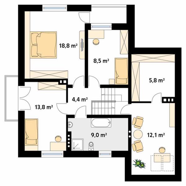 Poddasze projektu Perkoz