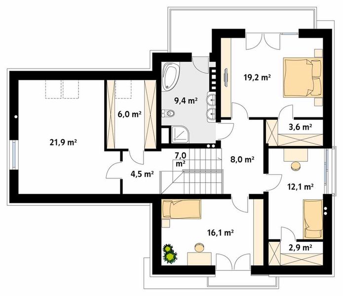 Poddasze projektu Jaspis 2