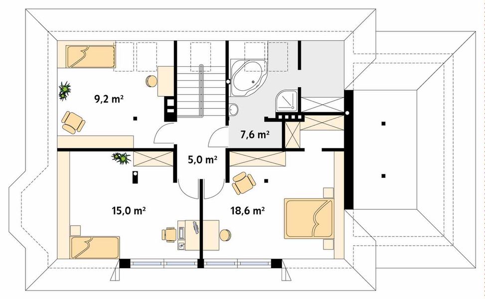 Poddasze projektu Huragan 3