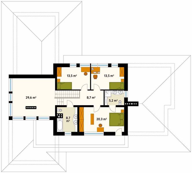 Piętro 1 projektu Bursztyn 3
