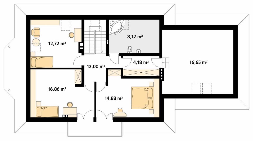 Poddasze projektu Koral 3