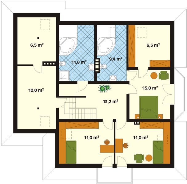 Poddasze projektu Modrzew 2