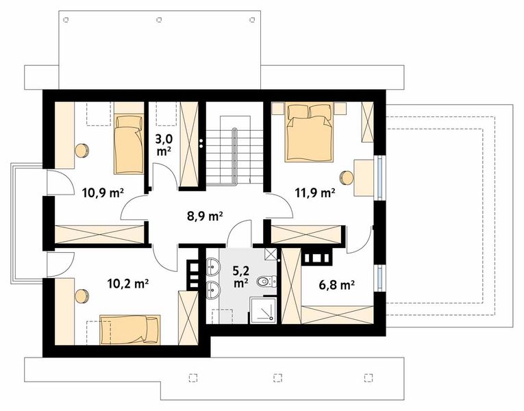 Poddasze projektu Aloes 2