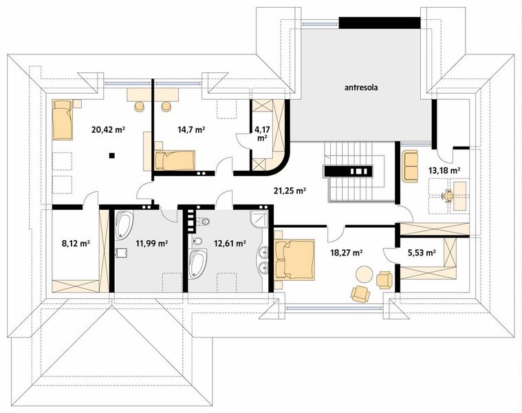 Poddasze projektu Bazalt