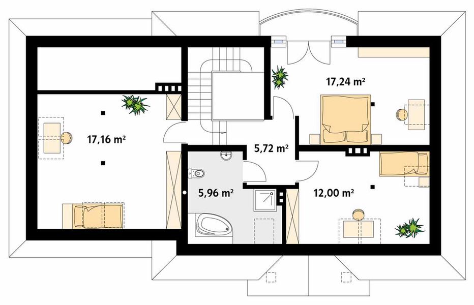 Poddasze projektu Szafran 3