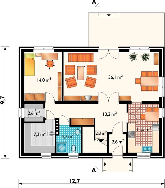 Parter projektu Lajkonik - murowana - klinkier
